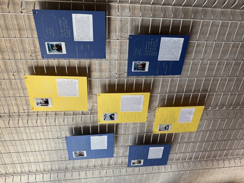 Accrochage de l’exposition